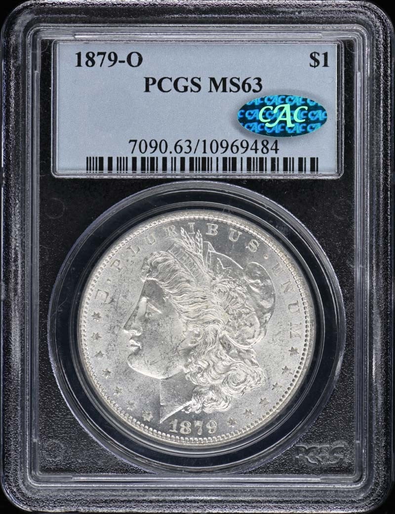 1879-O Morgan Dollar PCGS MS63 CAC Certified Uncirculated (1 of 2)