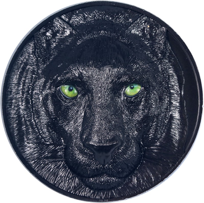 Palau 2020 Silver $20 Black Panther Obsidian 5 oz NGC PF70 Coin (1 of 5)