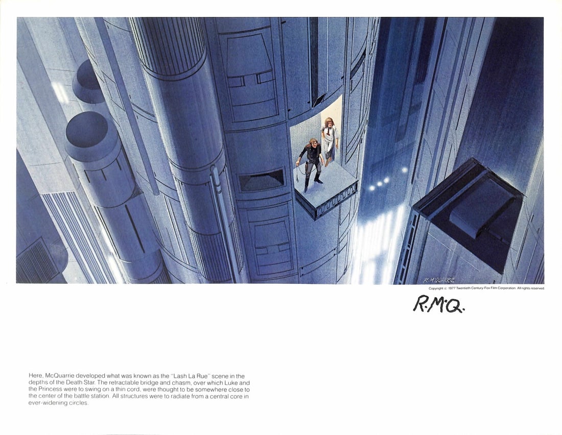 Ralph McQuarrie Signed 11x14 Star Wars Concept Art Print Beckett Certified (1 of 1)