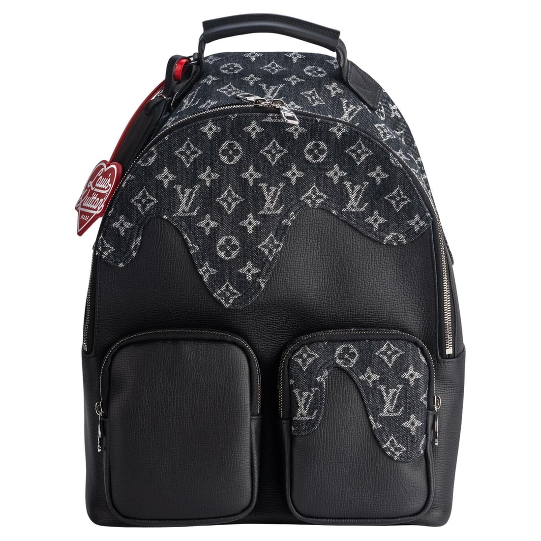 Louis Vuitton x Nigo Denim Backpack Brand New with Dust Cover: Louis Vuitton x Nigo Denim Backpack Brand New with Dust Cover Discover the exclusive Louis Vuitton x Nigo Denim Backpack, a standout piece from the collaboration with renowned artist Nigo. This stylis