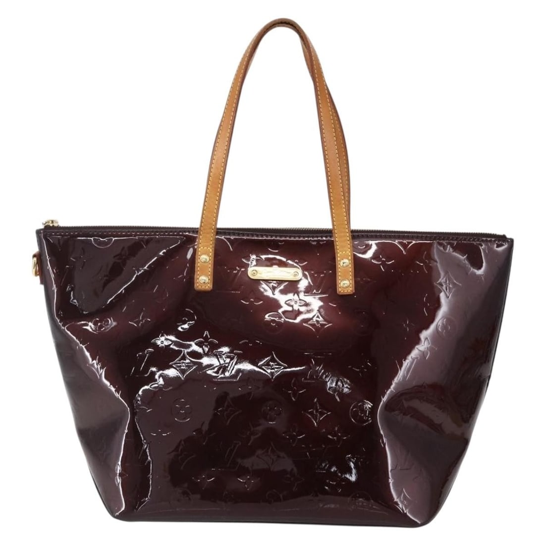 Purple Patent Leather Tote Louis Vuitton Bellevue 44cm Handbag (1 of 18)