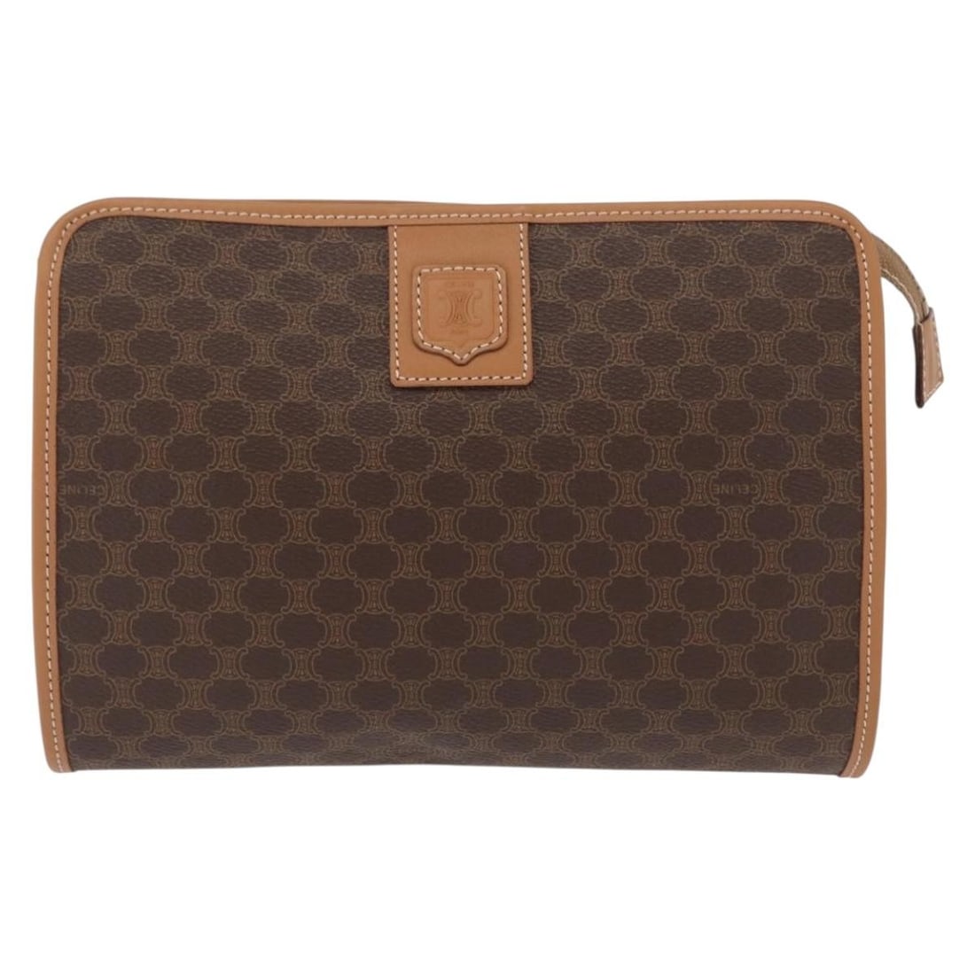 Celine Macadam Canvas and Leather Pochette Brown 23cm by 17cm by 3cm (1 of 17)