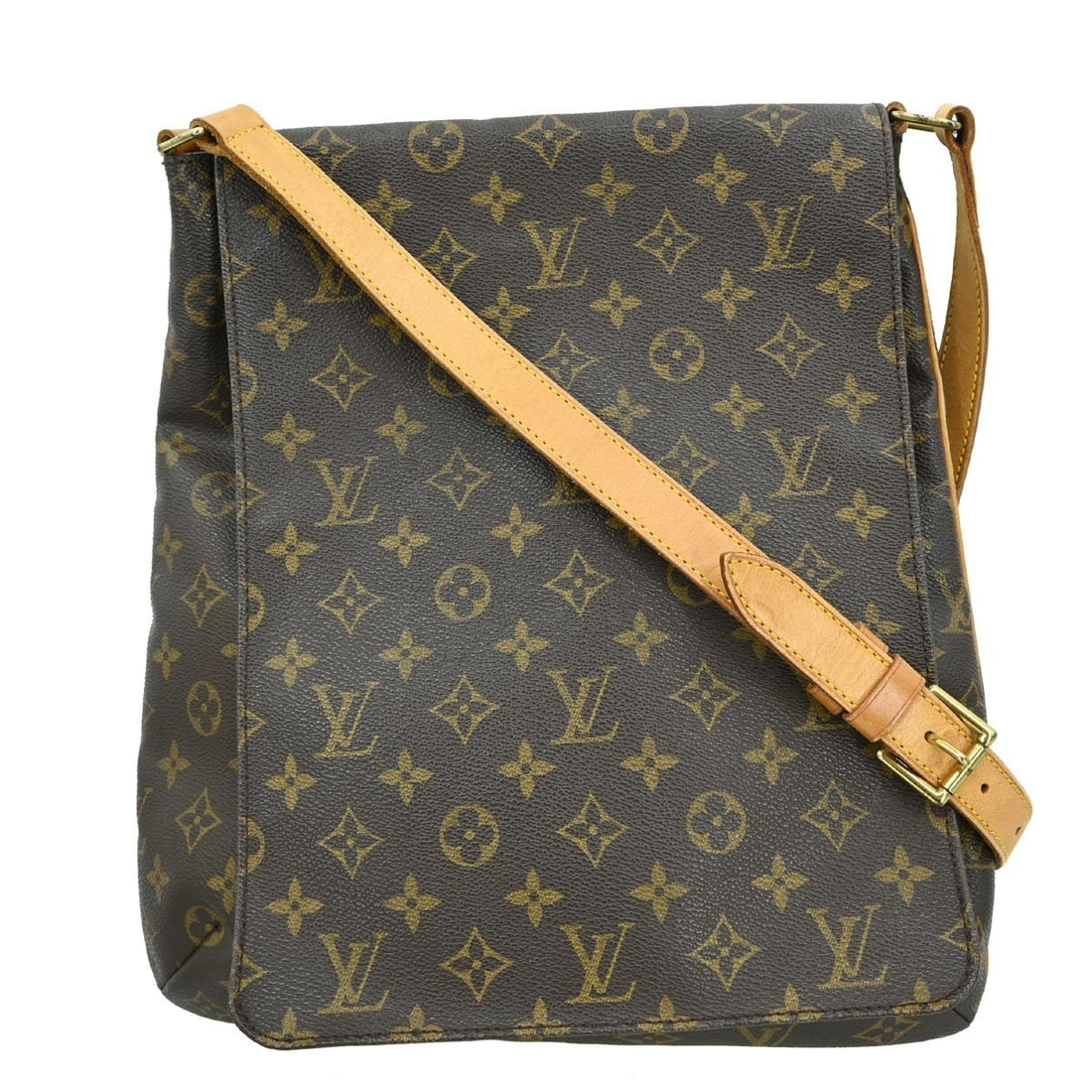 Louis Vuitton Musette Monogram Canvas Large Shoulder Bag Brown M51256 (1 of 11)