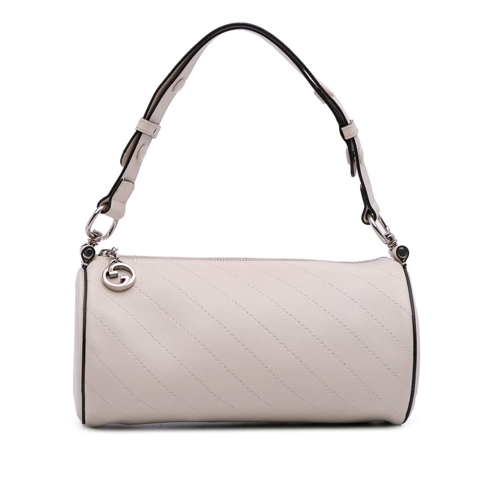 Gucci Small Leather Blondie White Shoulder Bag Italy: Gucci Small Leather Blondie White Shoulder Bag Italy The Gucci Small Leather Blondie Shoulder Bag is a chic accessory crafted from high-quality leather. This stylish bag features a flat leather strap 