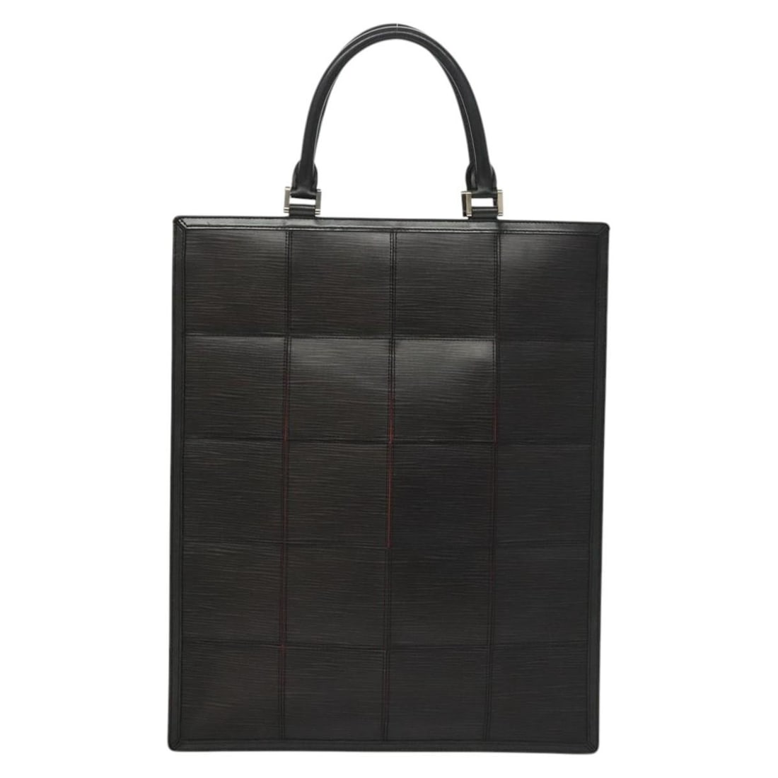 Black Leather Epi Stretch Silver Fizz Tote by Louis Vuitton: Black Leather Epi Stretch Silver Fizz Tote by Louis Vuitton This Louis Vuitton Epi Stretch Silver Fizz handbag is crafted from black leather and designed for women. It features a spacious interior and