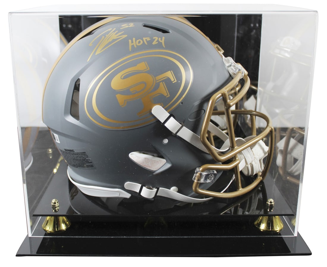 Patrick Willis Signed 49ers Slate Helmet HOF 24 BAS Authenticated (1 of 4)