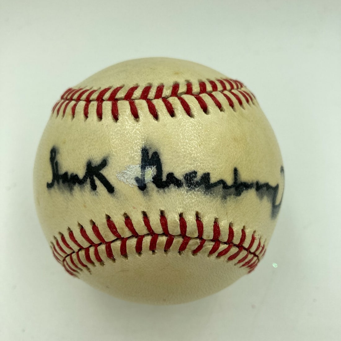 Hank Greenberg Signed 1983 All Star Game Baseball JSA Certified: Hank Greenberg Signed 1983 All Star Game Baseball JSA Certified This is a Hank Greenberg single signed baseball from the 1983 All Star Game, authenticated by James Spence Authentication (JSA). This or