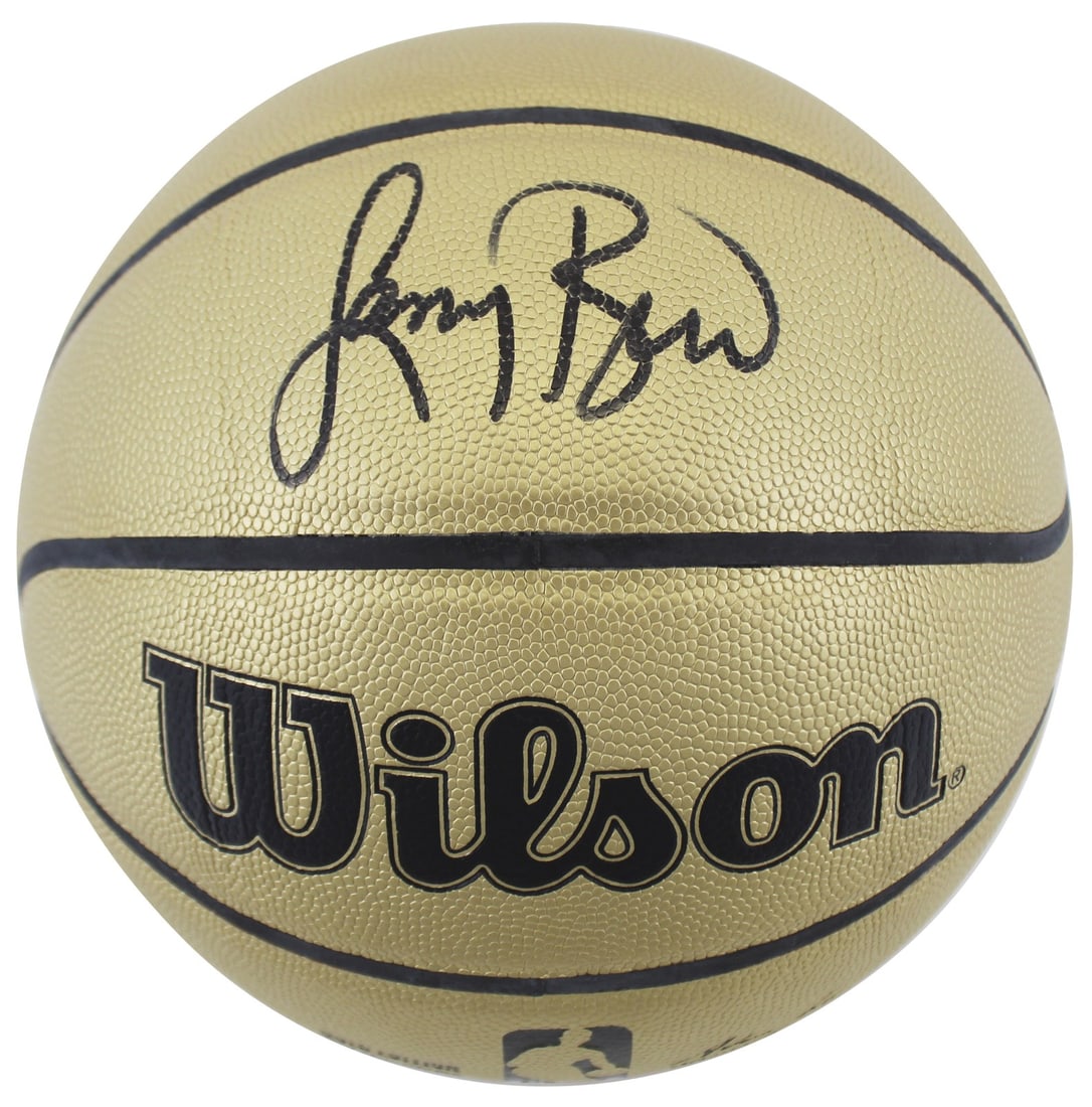 Larry Bird Signed Wilson Gold Edition Basketball Beckett Witnessed Boston Celtics: Larry Bird Signed Wilson Gold Edition Basketball Beckett Witnessed Boston Celtics This Wilson Gold Edition basketball has been personally signed by Larry Bird of the Boston Celtics. The autograph was 