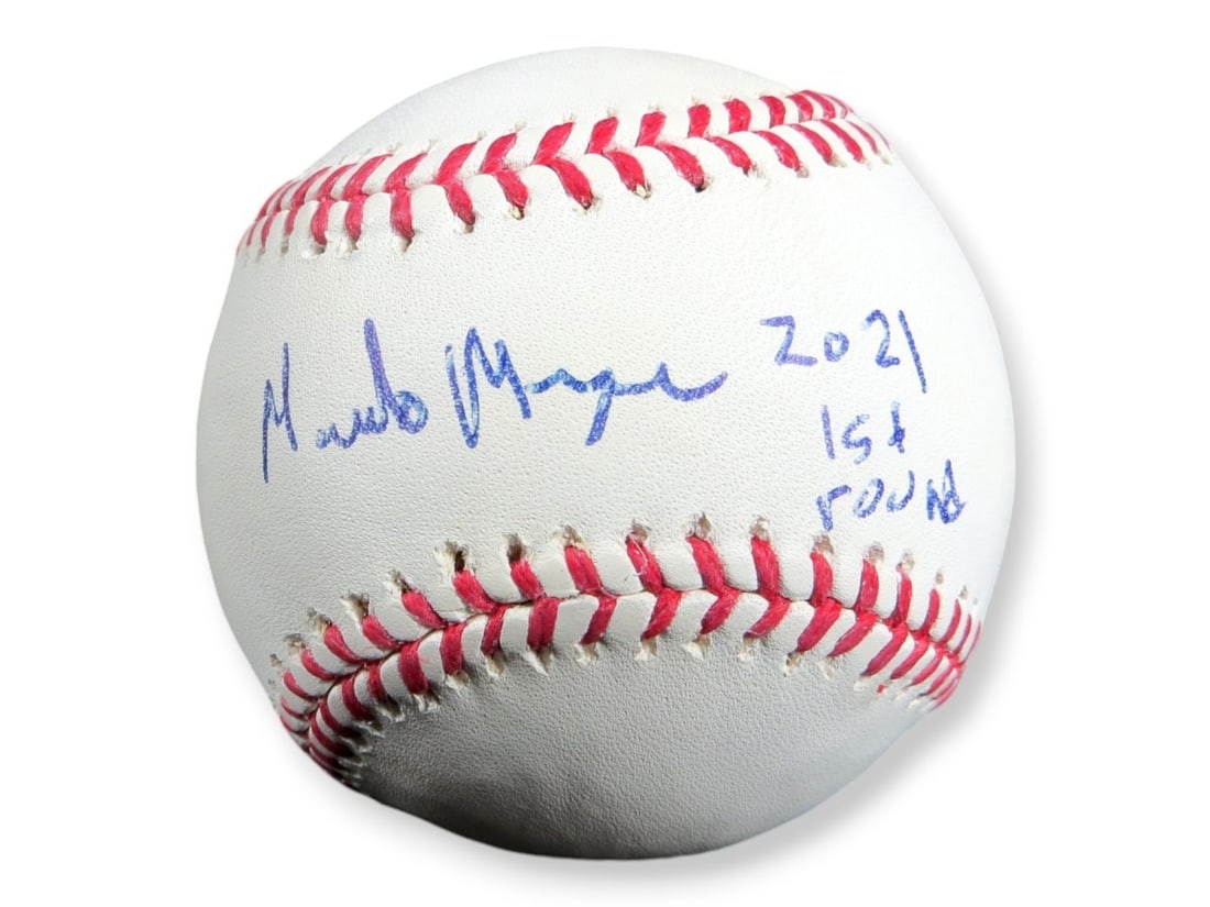 Baseball Signed by Marcelo Mayer With 2021 1st Round Inscription PSA Authenticated (1 of 3)