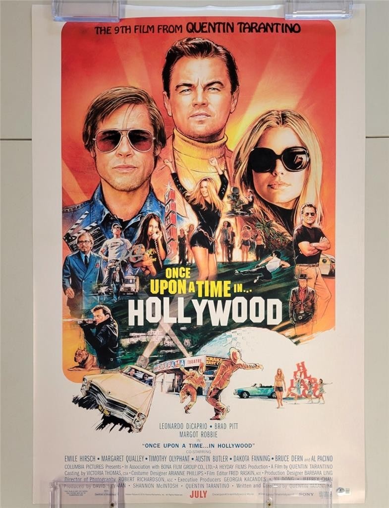24x36 Once Upon a Time in Hollywood poster signed by Al Pacino Beckett authenticated (1 of 3)