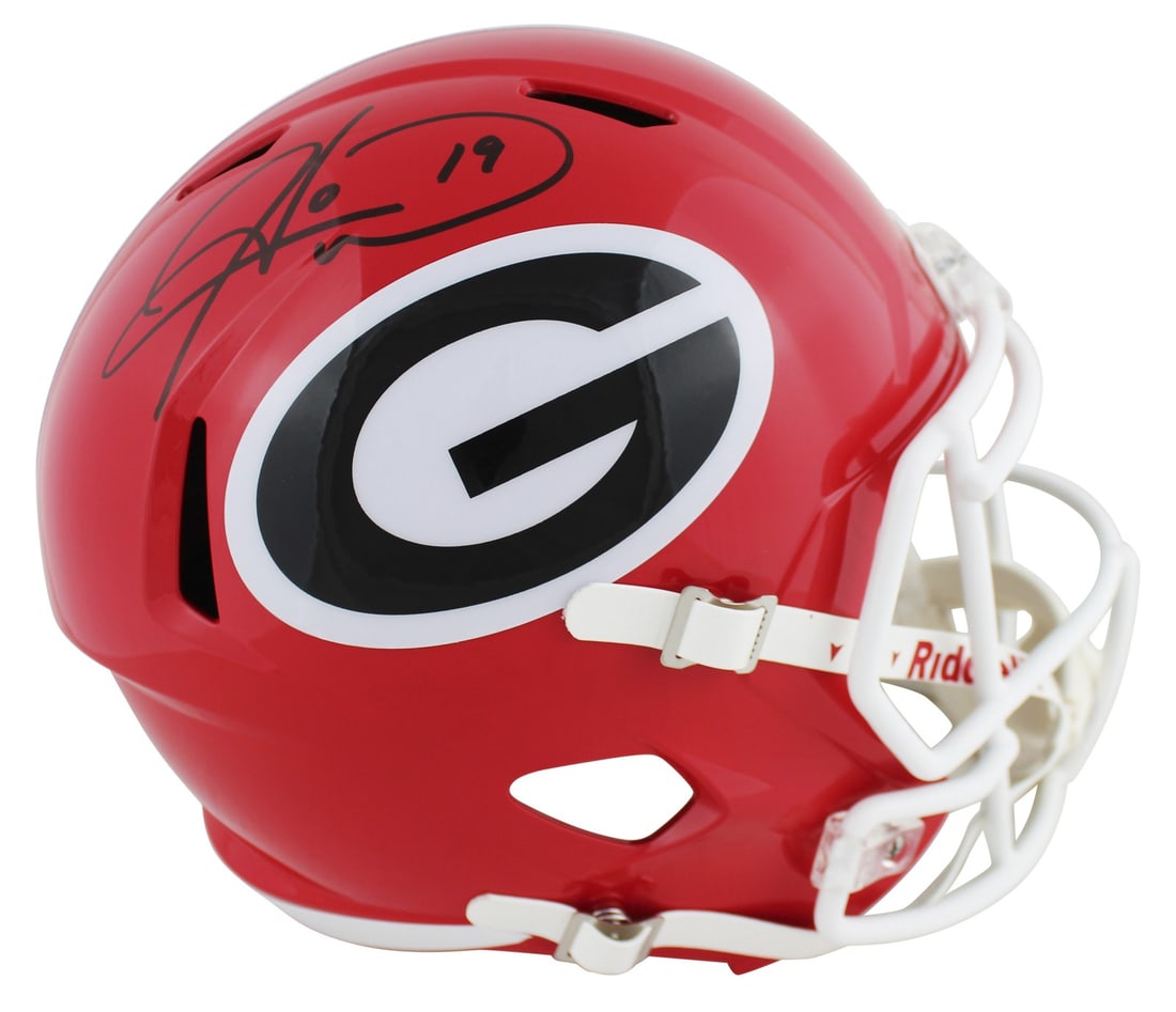 Hines Ward Signed Full Size Georgia Bulldogs Helmet BAS Authenticated (1 of 3)