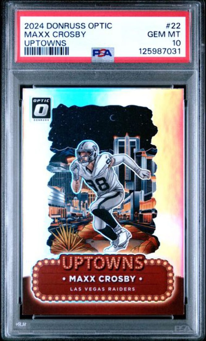 2024 Panini Donruss Optic Maxx Crosby #22 PSA 10 Football Card (1 of 2)