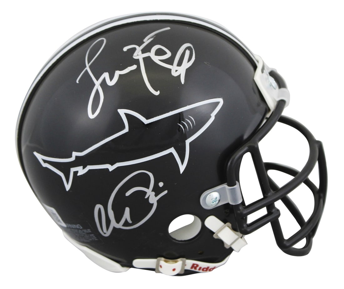 Jamie Foxx Al Pacino Signed Sharks Mini Helmet Any Given Sunday BAS Certified (1 of 3)