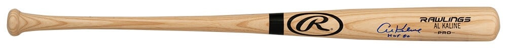 Al Kaline Signed Rawlings Blonde Baseball Bat HOF 80 PSA COA (1 of 2)
