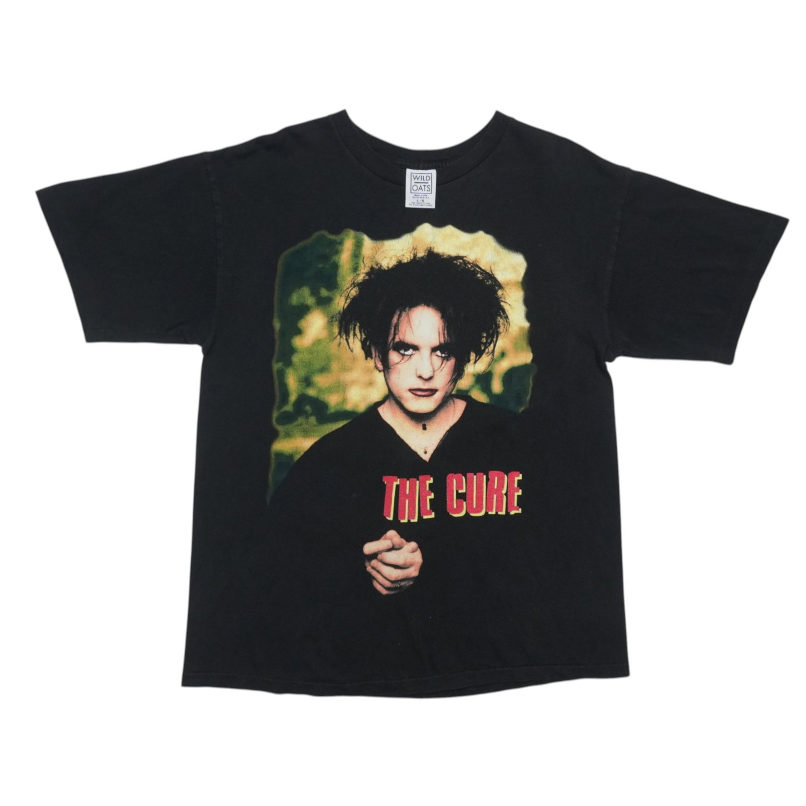 Vintage 1996 The Cure Black Cotton Band T-Shirt Size Large: Vintage 1996 The Cure Black Cotton Band T-Shirt Size Large This is an original vintage 1996 The Cure shirt featuring front and back graphics. The shirt is not a modern reproduction and shows some wear