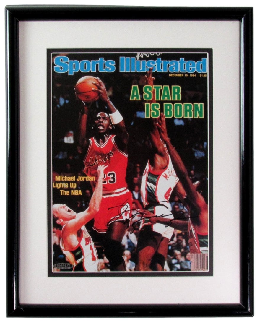 Framed Sports Illustrated Cover Signed by Michael Jordan with Upper Deck Authentication (1 of 4)