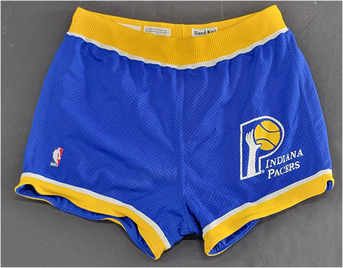Indiana Pacers Game Used Shorts 1987 Herb Williams #32 NBA Collectible (1 of 3)