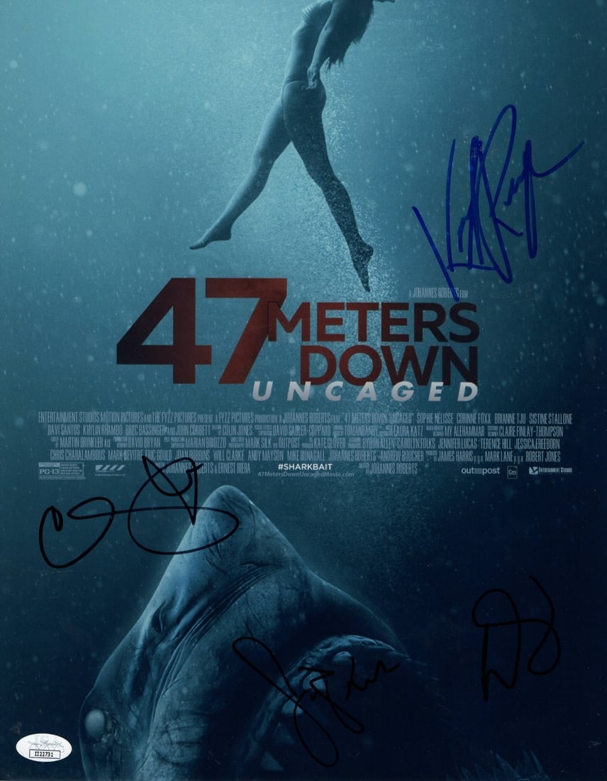 Corinne Foxx Signed 11x14 Photograph 47 Meters Down JSA Authenticated (1 of 2)