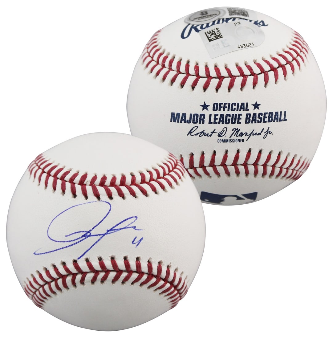Roki Sasaki Signed OML Baseball Los Angeles Dodgers Beckett Authenticated: Roki Sasaki Signed OML Baseball Los Angeles Dodgers Beckett Authenticated This authentic Robert Manfred Oml baseball has been personally signed by Roki Sasaki, the talented pitcher of the Los Angeles 