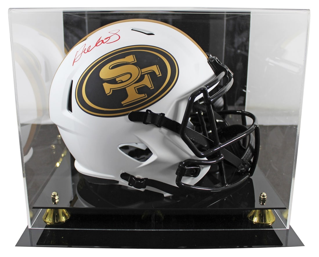 San Francisco 49ers Deebo Samuel Signed Lunar Helmet with JSA Authentication: San Francisco 49ers Deebo Samuel Signed Lunar Helmet with JSA Authentication This remarkable San Francisco 49ers alternate Lunar Riddell full-size speed replica helmet has been personally signed by st