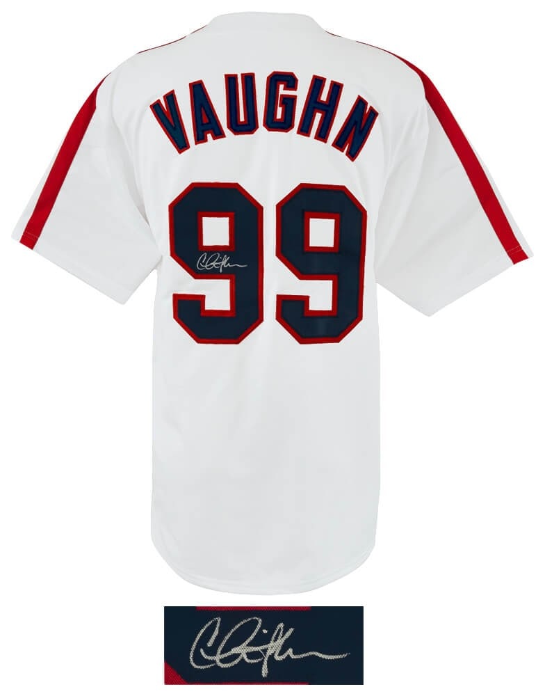 White Custom Baseball Jersey Autographed by Charlie Sheen with COA (1 of 2)