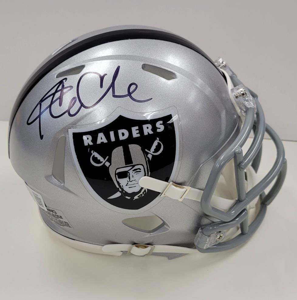 Ice Cube Autographed Mini Helmet NWA Los Angeles Raiders Beckett BAS: Ice Cube Autographed Mini Helmet NWA Los Angeles Raiders Beckett BAS This authentic mini helmet features the signature of Ice Cube, the renowned rapper and actor, known for his contributions to N.W.A 
