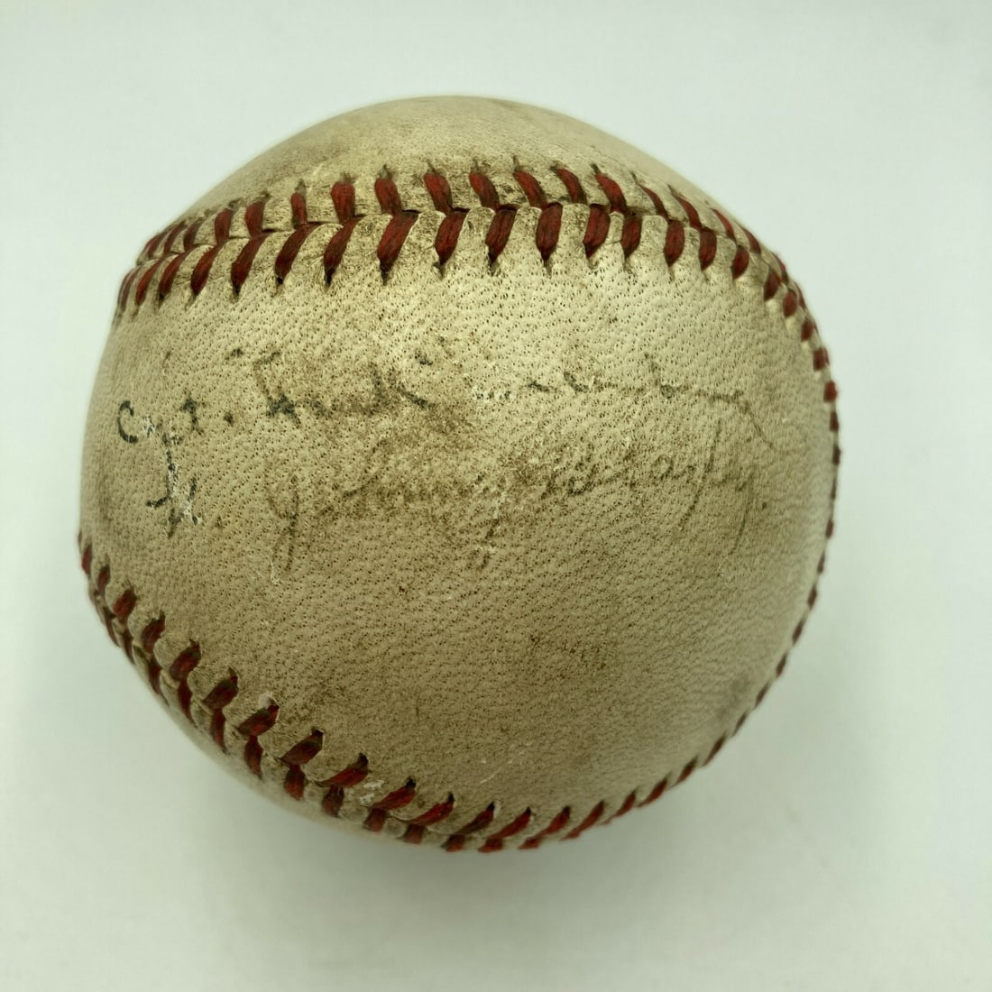 Hank Greenberg 1942 Signed Baseball JSA Authenticated World War Two: Hank Greenberg 1942 Signed Baseball JSA Authenticated World War Two This extraordinary signed baseball is a piece of history, featuring the autograph of Hank Greenberg, the legendary "Captain" of the 
