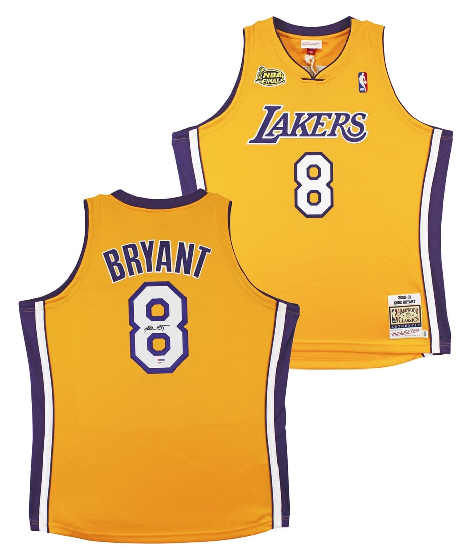 Kobe Bryant Signed Yellow Lakers Jersey 2000-01 Authentic PSA (1 of 6)