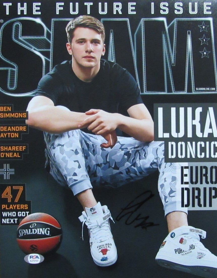 Luka Doncic Signed 11x14 Magazine Cover Photo PSA/DNA Dallas Mavericks: Luka Doncic Signed 11x14 Magazine Cover Photo PSA/DNA Dallas Mavericks Capture the essence of Luka Doncic with this stunning autographed 11x14 magazine cover photo featuring the Dallas Mavericks star.