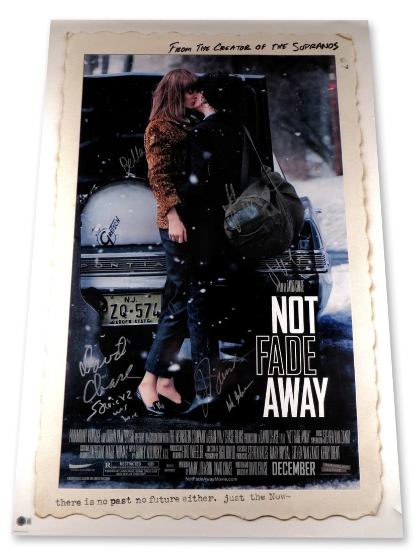 Not Fade Away Autographed 27x40 Poster John Magaro Jack Huston Gandolfini Beckett Authenticated (1 of 4)