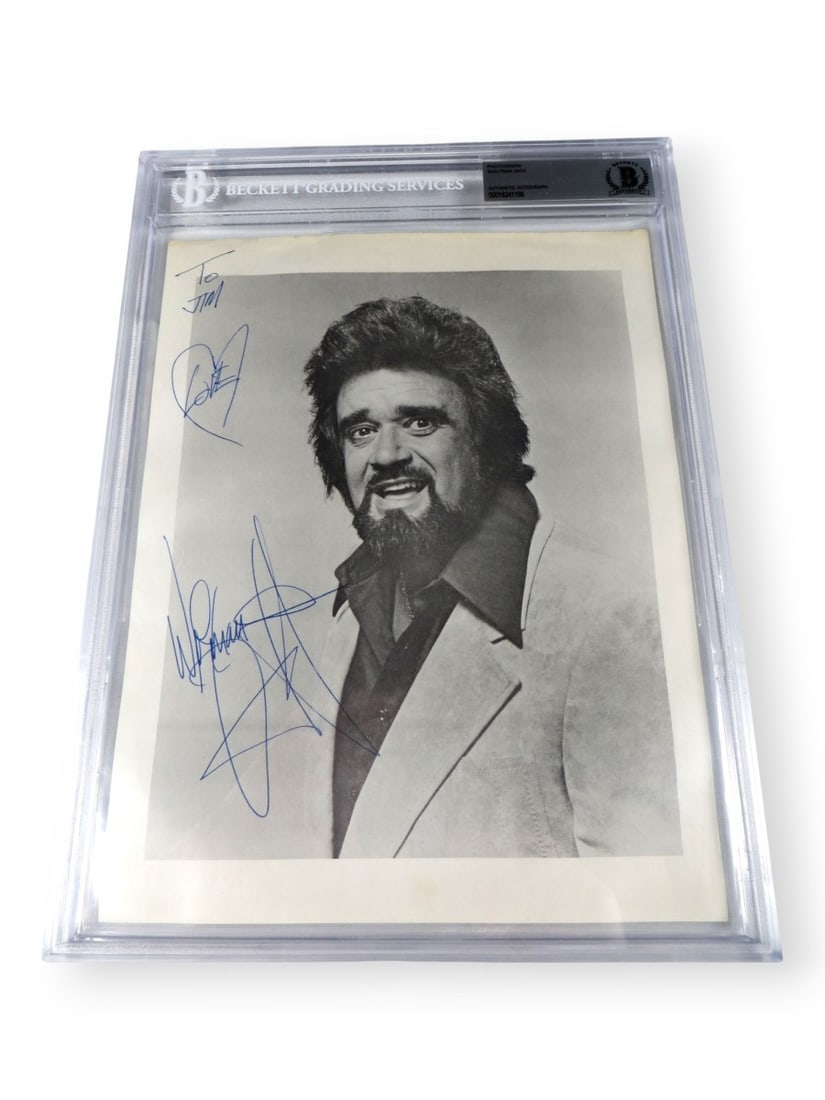 Wolfman Jack Autographed 8.5X11 Photo Beckett Authenticated: Wolfman Jack Autographed 8.5X11 Photo Beckett Authenticated Celebrate the legacy of radio with this authentic 8.5" x 11" photograph signed by the legendary DJ, Wolfman Jack. This original photograph c