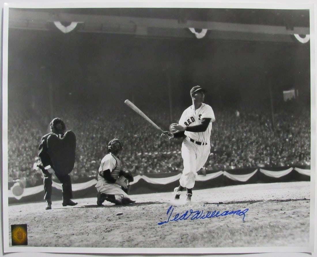 Ted Williams Autographed 16x20 Boston Red Sox Photo PSA DNA Authenticated: Ted Williams Autographed 16x20 Boston Red Sox Photo PSA DNA Authenticated This is an original 16x20 photograph signed by Hall of Famer Ted Williams of the Boston Red Sox. The autograph has been authen
