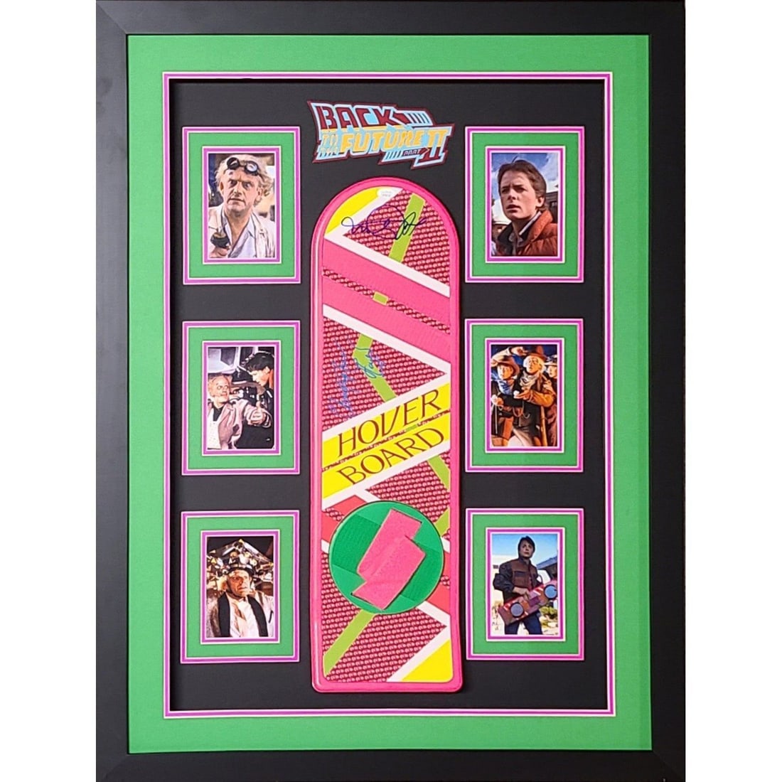 Framed Hoverboard Signed by Michael J Fox Christopher Lloyd JSA Authenticated (1 of 2)