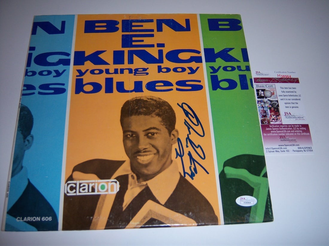 Signed Ben E King Young Boy Blues LP Album With JSA COA Authentication (1 of 1)