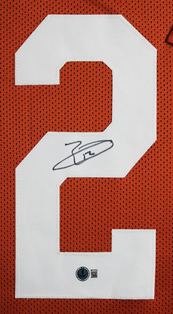 Earl Thomas Signed Texas Longhorns Framed Jersey BAS Authenticated - 2