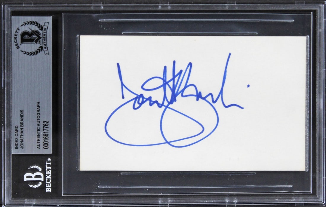 Jonathan Brandis Signed 3x5 Index Card The Neverending Story II BAS Authenticated: Jonathan Brandis Signed 3x5 Index Card The Neverending Story II BAS Authenticated This is a signed 3x5 index card personally autographed by Jonathan Brandis, known for his role in The Neverending Stor