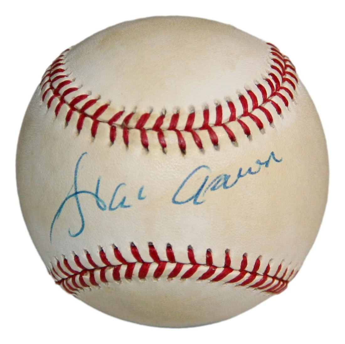 Hank Aaron Signed Official National League Baseball Braves PSA/DNA: Hank Aaron Signed Official National League Baseball Braves PSA/DNA This is an official National League baseball autographed by baseball legend Hank Aaron. The ball is a genuine original piece, authent