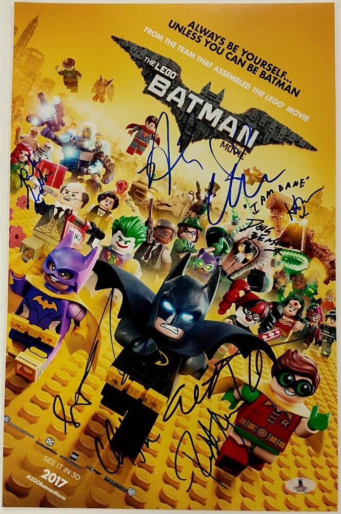 11x17 Photograph Signed by 10 THE LEGO BATMAN MOVIE Cast Beckett BAS COA: 11x17 Photograph Signed by 10 THE LEGO BATMAN MOVIE Cast Beckett BAS COA This original 11x17 photograph from The LEGO Batman Movie is signed by ten members of the cast, including Will Arnett and Carey