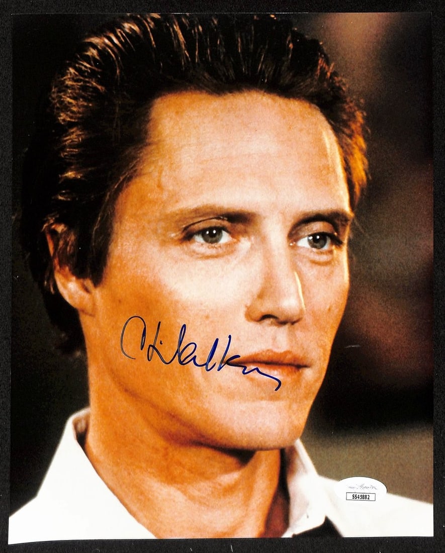 Christopher Walken Autographed 8x10 Photo JSA Certified: Christopher Walken Autographed 8x10 Photo JSA Certified Capture a piece of cinematic history with this Christopher Walken signed 8x10 photo. This original photograph features the iconic actor and has 