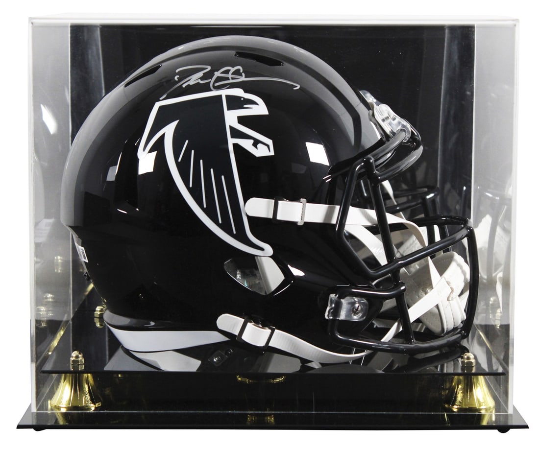 Deion Sanders Signed Atlanta Falcons Full Size Helmet with BAS Authentication (1 of 4)