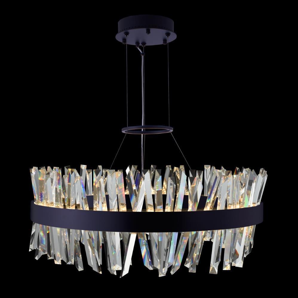 Kalco Glacier 32 Inch LED Pendant Light Contemporary Elegance: Kalco Glacier 32 Inch LED Pendant Light Contemporary Elegance Illuminate your space with the Glacier 32 LED Pendant Light, a stunning centerpiece designed to enhance any indoor setting. Crafted with p