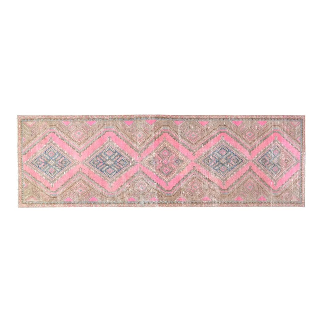 Chocolate Wool Runner Rug Hand Knotted 2'10" x 9' Vintage Style: Chocolate Wool Runner Rug Hand Knotted 2'10" x 9' Vintage Style This vintage hand-knotted wool rug showcases traditional craftsmanship with a contemporary design sensibility. Crafted from durable, sof