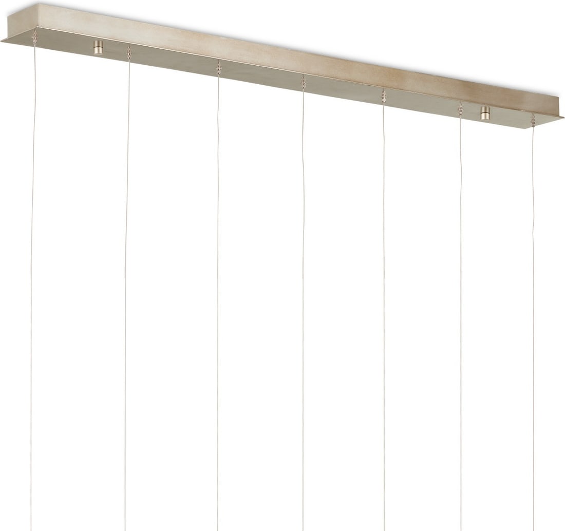 Currey & Co Piero 7-Light Multi-Drop Pendant Clear Silver Finish: Currey & Co Piero 7-Light Multi-Drop Pendant Clear Silver Finish Enhance your space with the Sophisticated Multi-Drop Pendant by Currey & Co, designed to provide ambient lighting with style. This stun