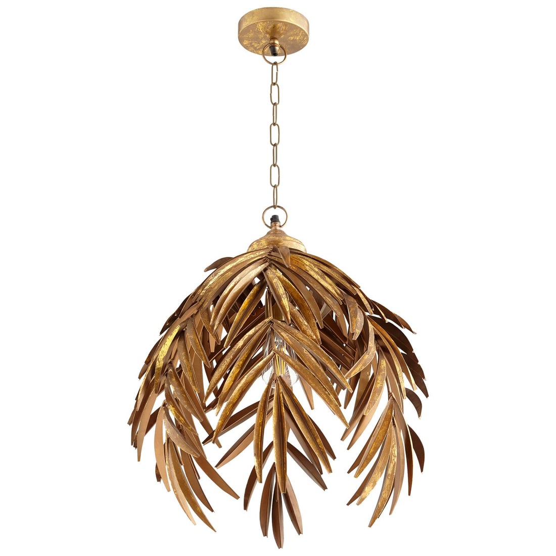 Cyan Palma Aged Brass Pendant Light UL-Listed Transitional Style (1 of 1)