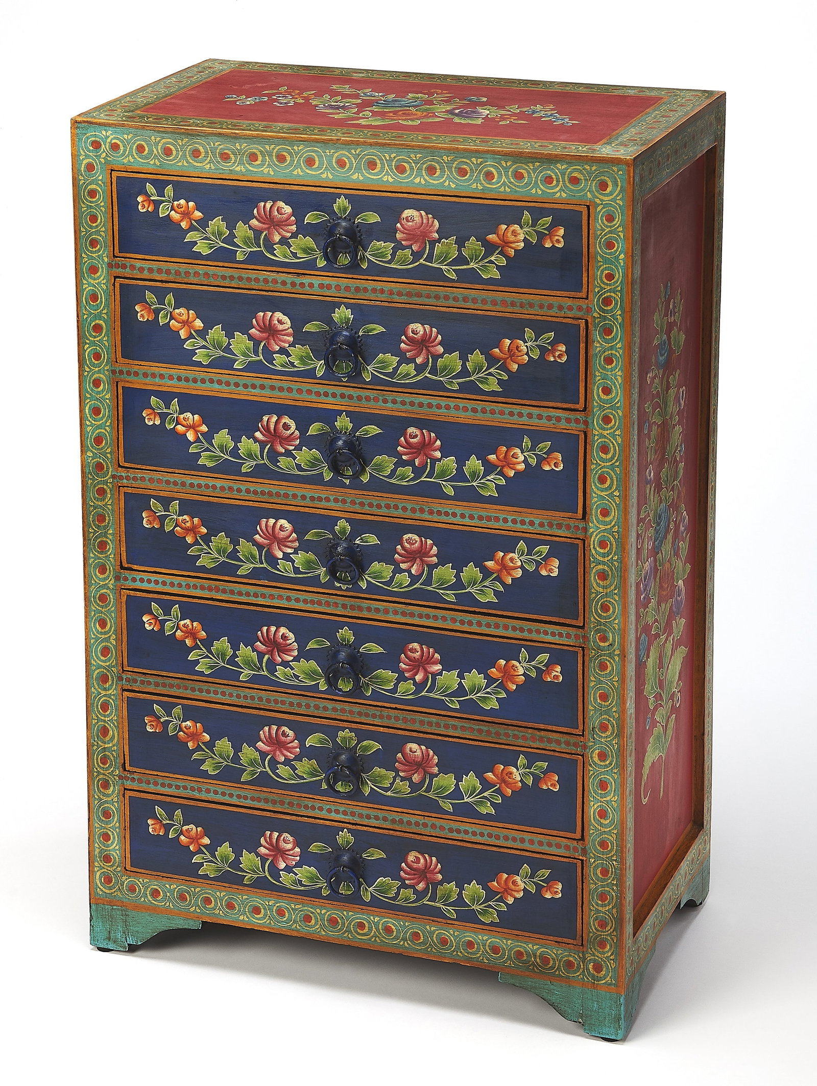 Butler Specialty Zara Chest Multicolored Hand-Painted Meranti Wood (1 of 6)