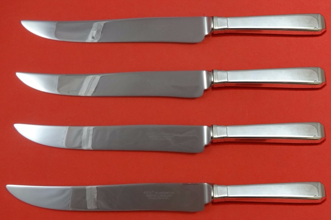 Towle Craftsman Sterling Silver Texas Sized Steak Knife Set 4pc (1 of 1)