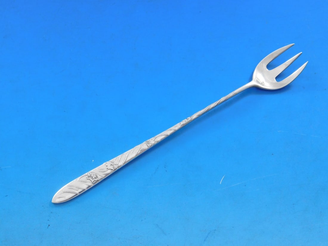 Tiffany & Co. Lap Over Edge Sterling Silver Cocktail Fork 5.5" (1 of 6)
