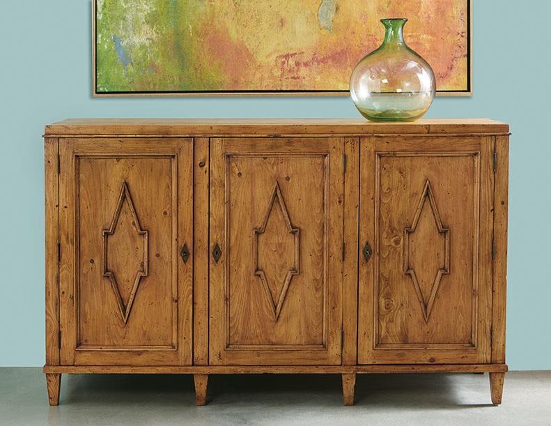 Port Eliot Olde Pine Swedish Cabinet 39H 64W 17.75D (1 of 1)