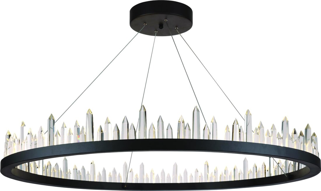 Elegant Malta 42 Inch Crystal LED Bowl Chandelier UL Listed (1 of 1)
