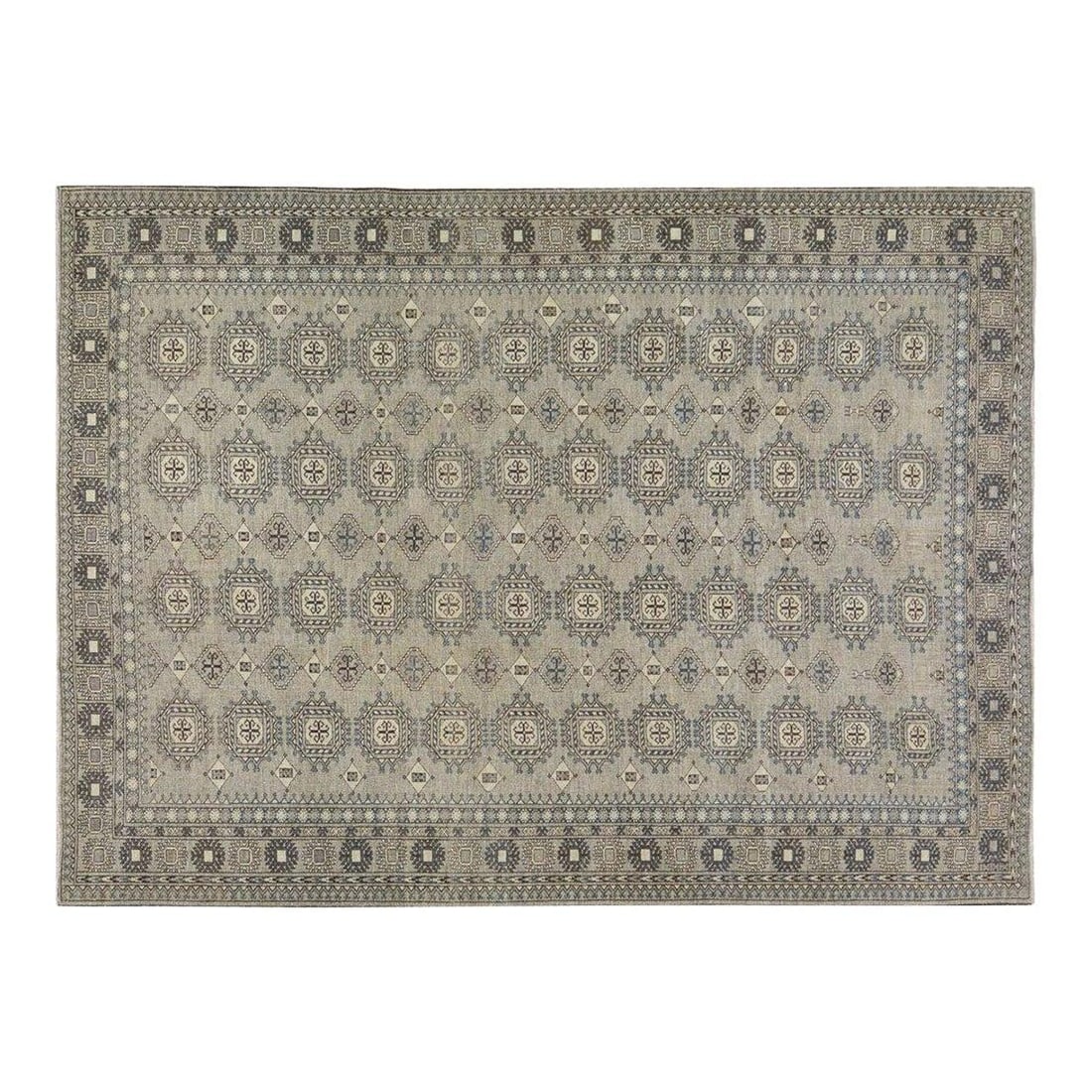 Handmade Wool Area Rug in Turkoman Style 6'9'' x 9'3'' (1 of 6)